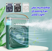 Load image into Gallery viewer, USB Fan LED Night Light Water Mist Fun Humidification