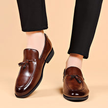Load image into Gallery viewer, Suit Low Heel Leather Shoes