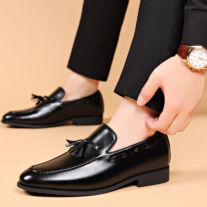 Suit Low Heel Leather Shoes